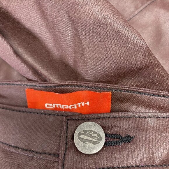 Empath Women’s Waxy Bootcut Pants Burgundy Size XS - Picture 3 of 16